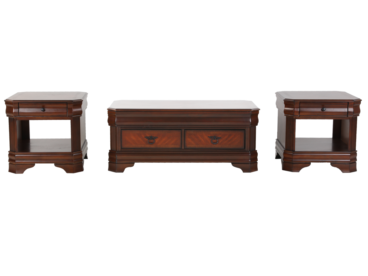 3 Piece Coffee Table Set by Mollai Collections | Bel Furniture