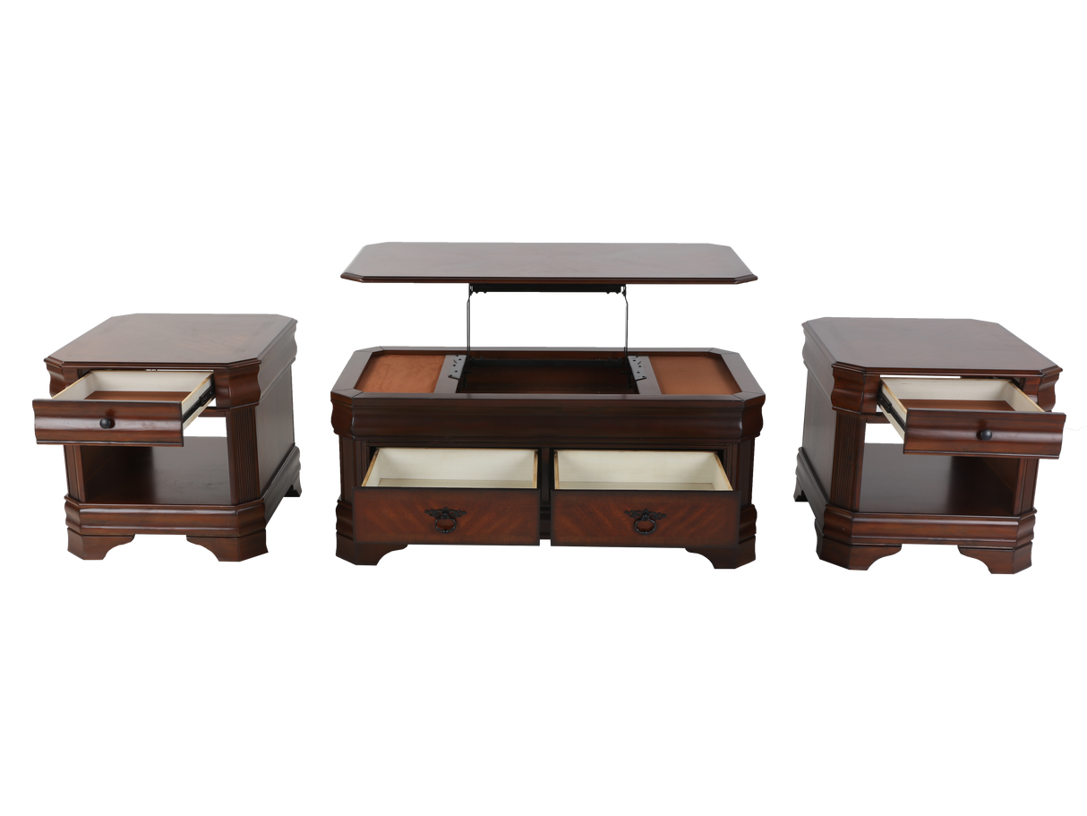 3 Piece Coffee Table Set by Mollai Collections | Bel Furniture