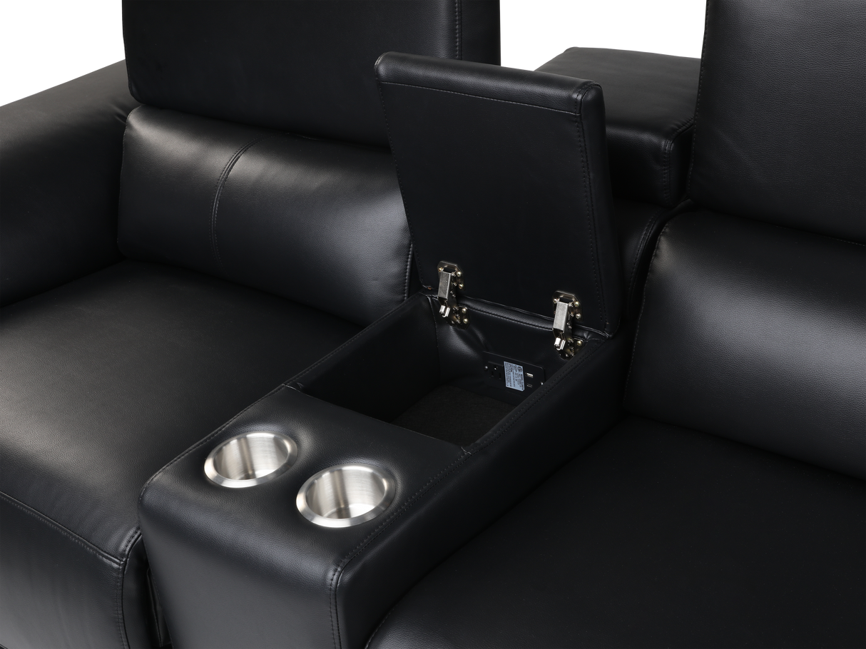 6 Piece Power Reclining Sectional by Sara Collections | Bel Furniture