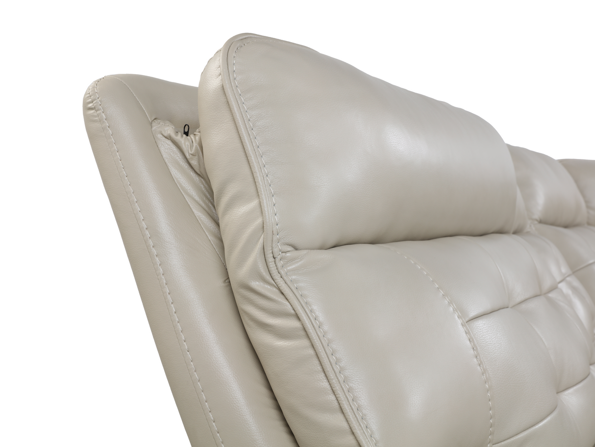 3 Piece Power Reclining Sectional with Top Grain Leather Seating by Sara Collections | Bel Furniture