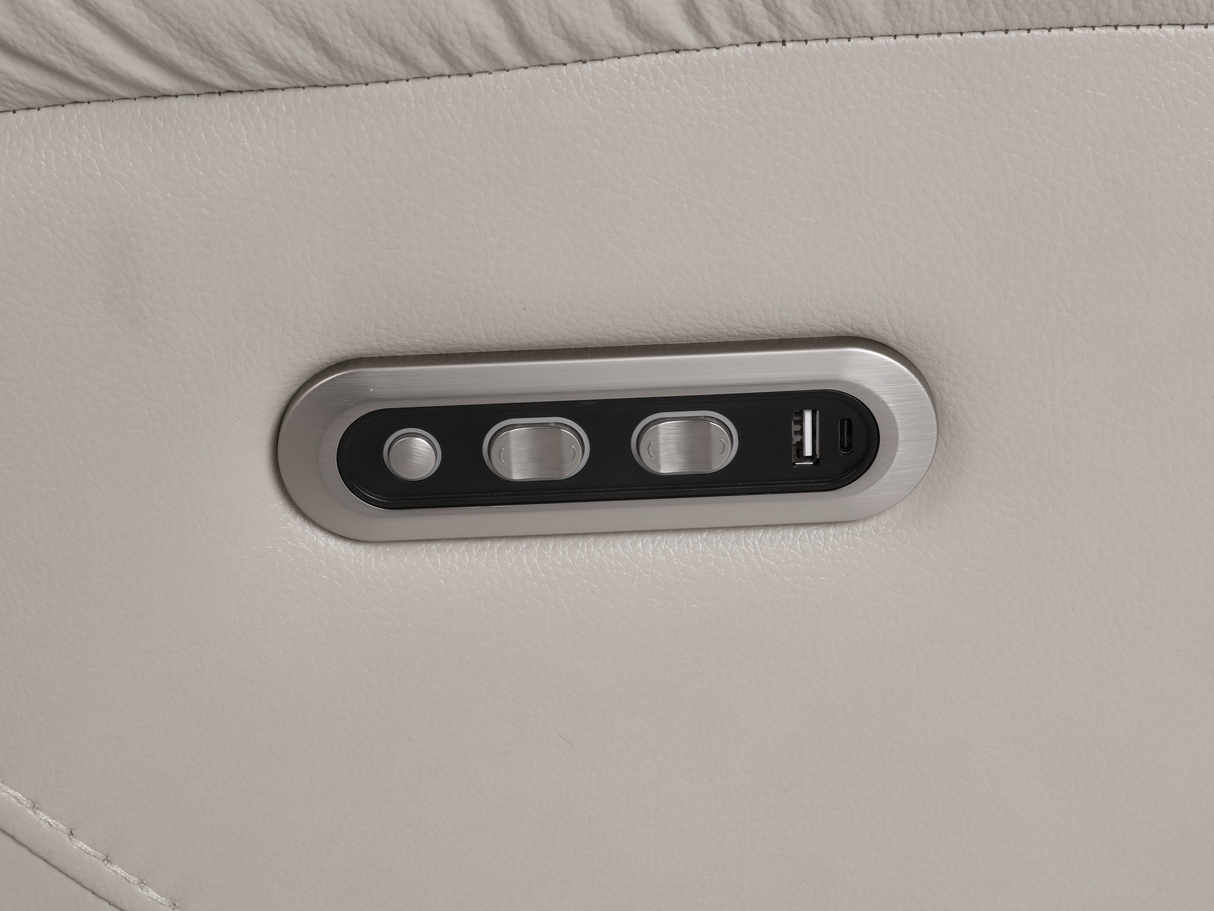 3 Piece Power Reclining Sectional with Top Grain Leather Seating by Sara Collections | Bel Furniture