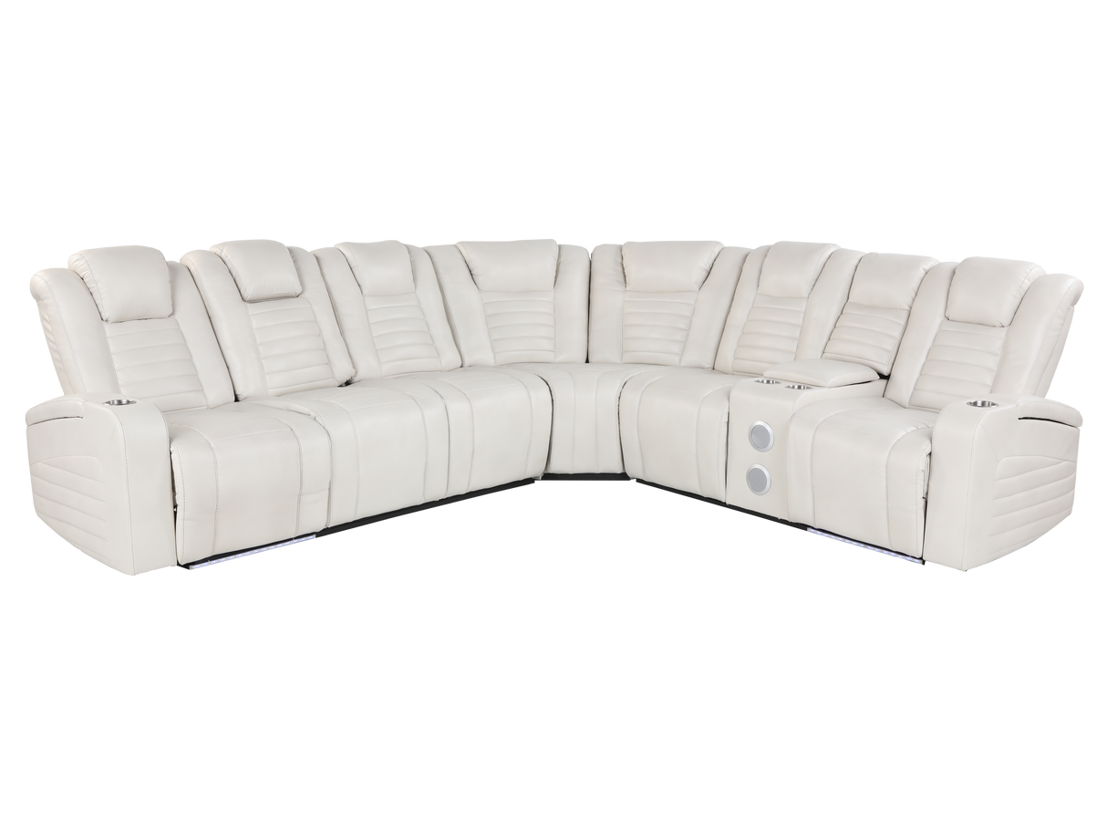 3 Piece Power Reclining Sectional by Sara Collections | Bel Furniture