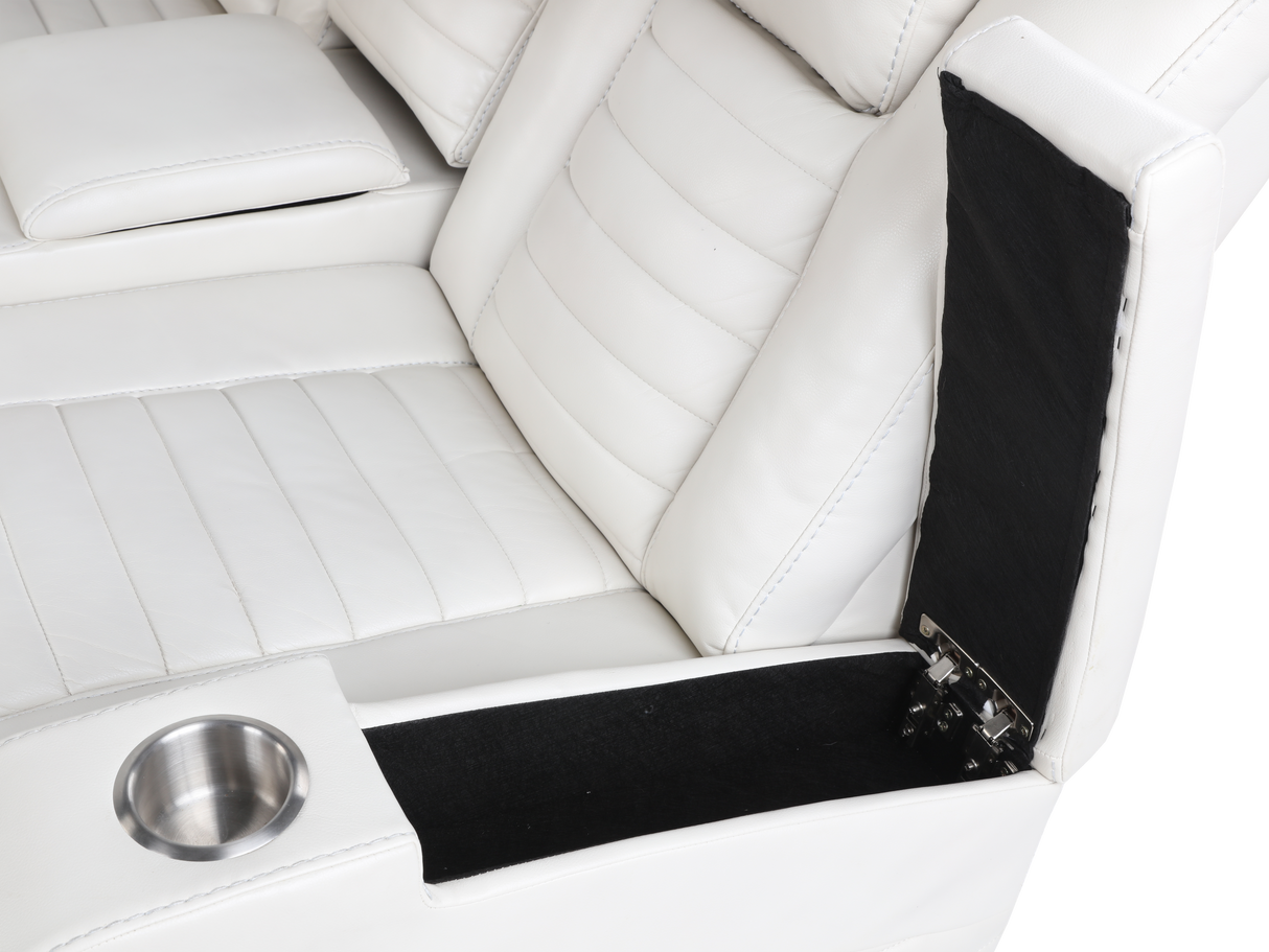 3 Piece Power Reclining Sectional by Sara Collections | Bel Furniture