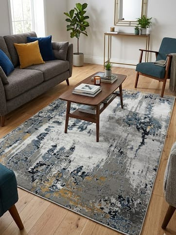 .Greta Multi Power-Loomed Area Rug - 6' 6" x 9' 0"