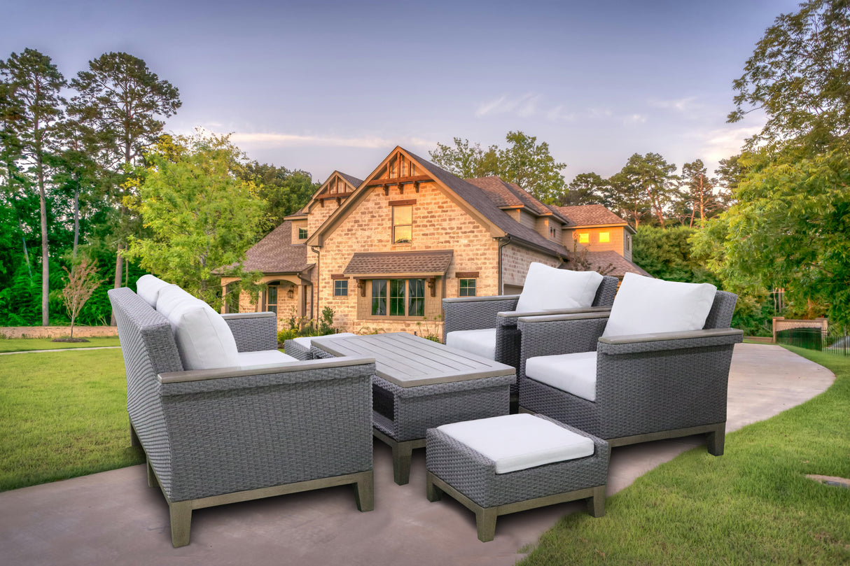 6 Piece Patio Set by Mollai Collections | Bel Furniture
