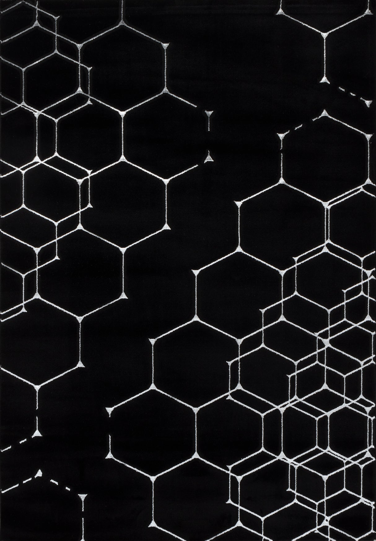 .Hive Black/White Rug - 6' 6" x 9' 0"