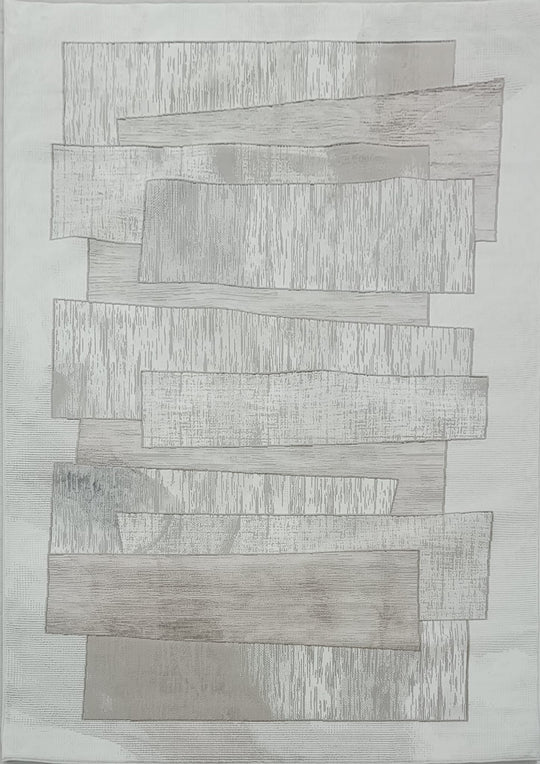 .Kali Cream Power-Loomed Area Rug - 6' 6" x 9' 0"