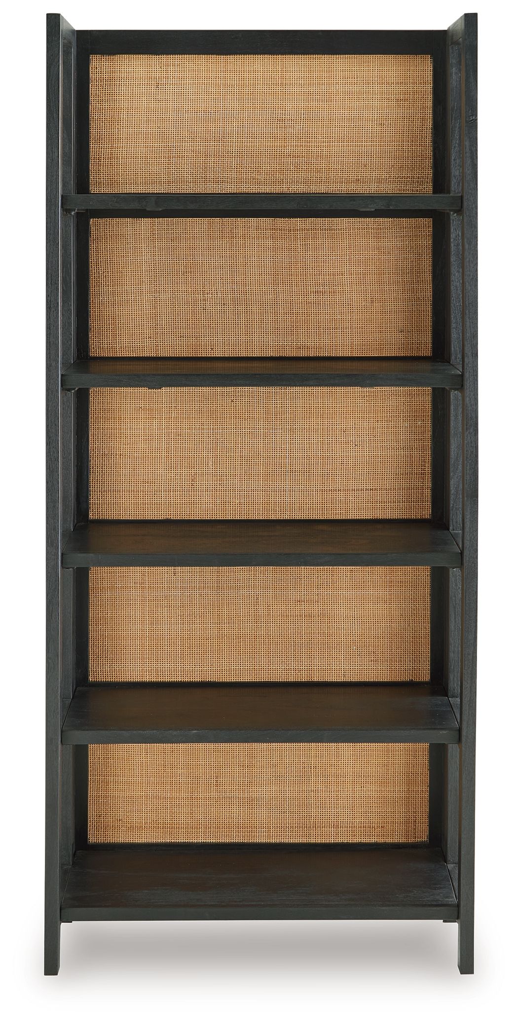 Abyard - Black / Natural - Bookcase by Signature Design by Ashley® | Bel Furniture