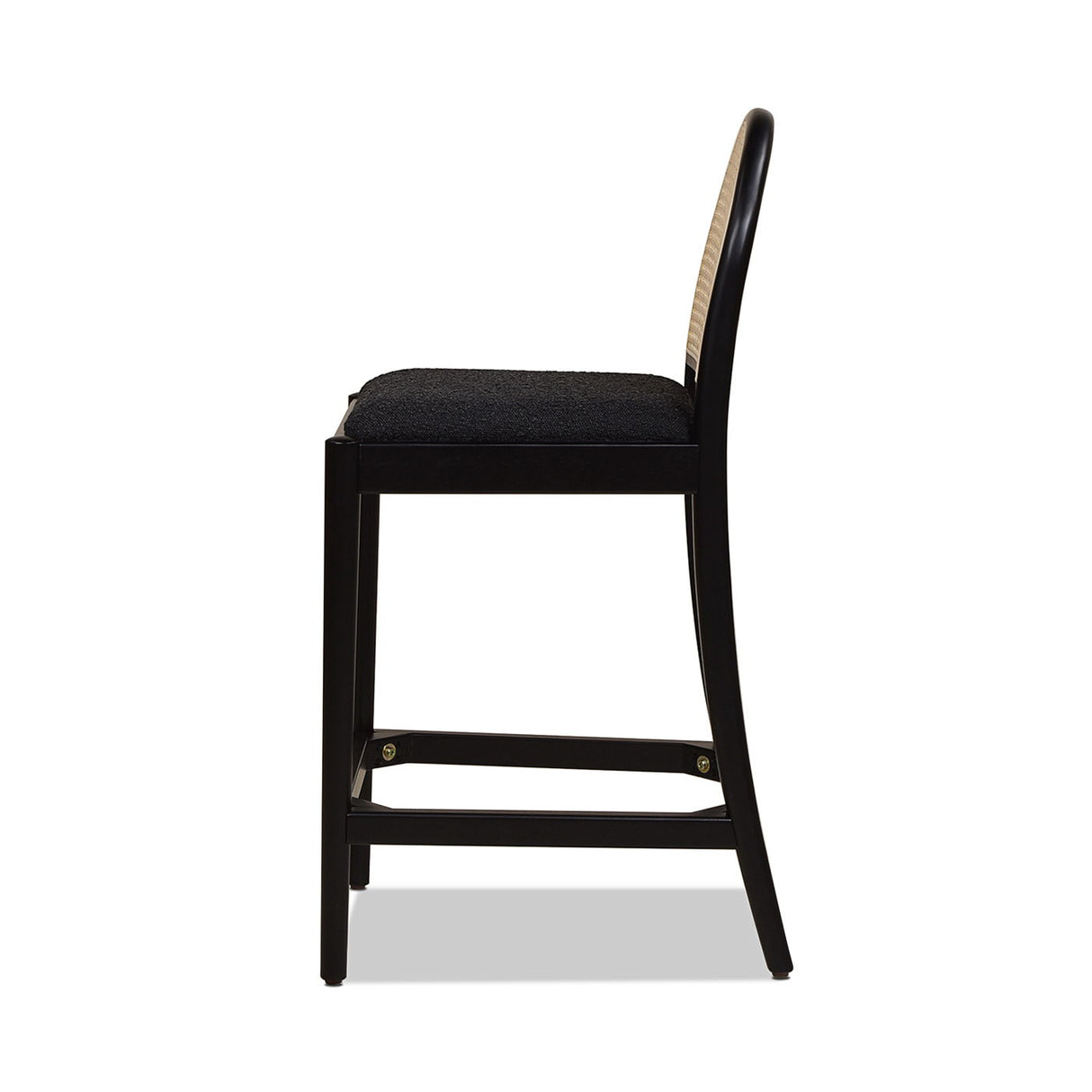 Panama - Curved Back Cane Counter Stool (Set of 2) by Jennifer Taylor Home | Bel Furniture