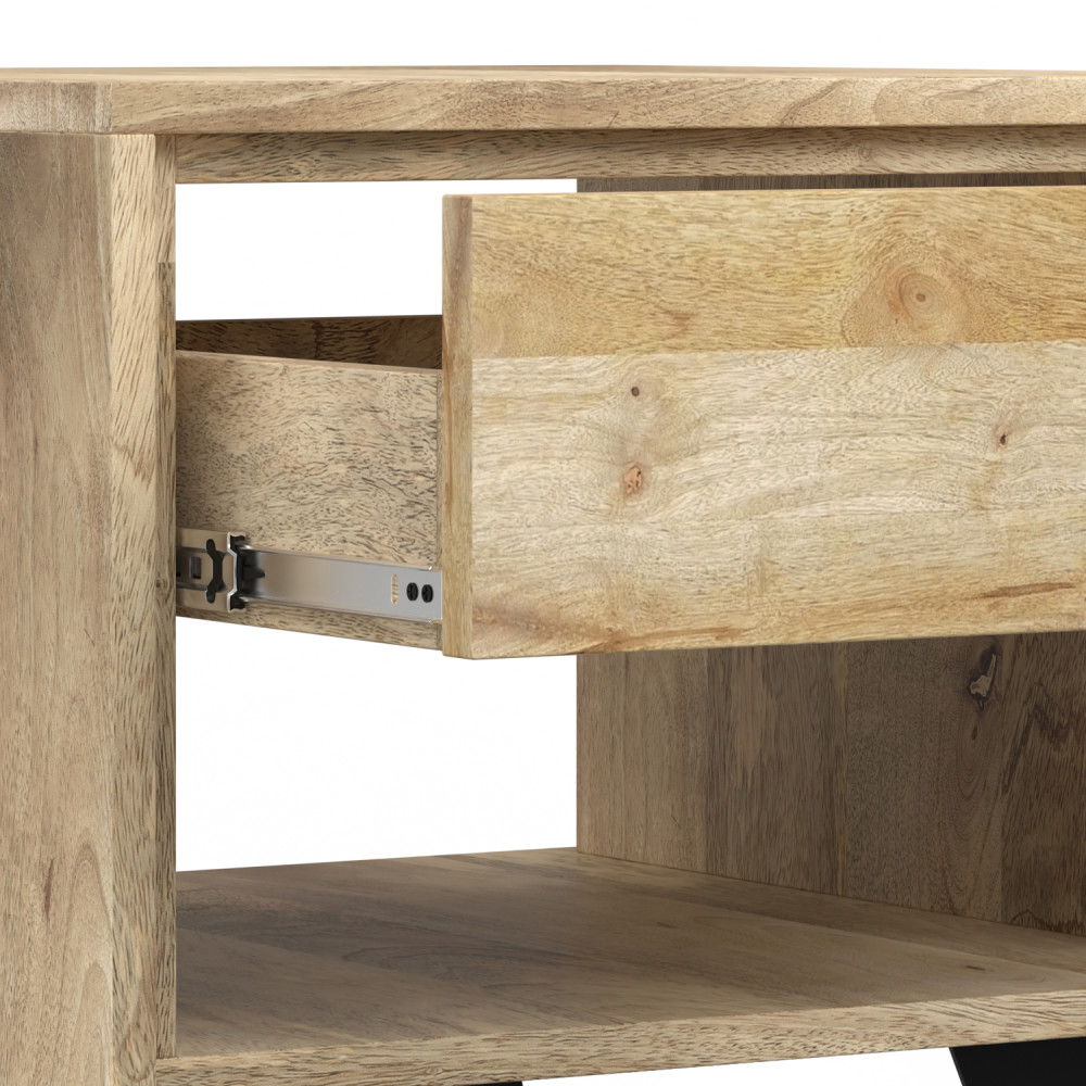 Lowry - Handcrafted End Table by Simpli-Home | Bel Furniture