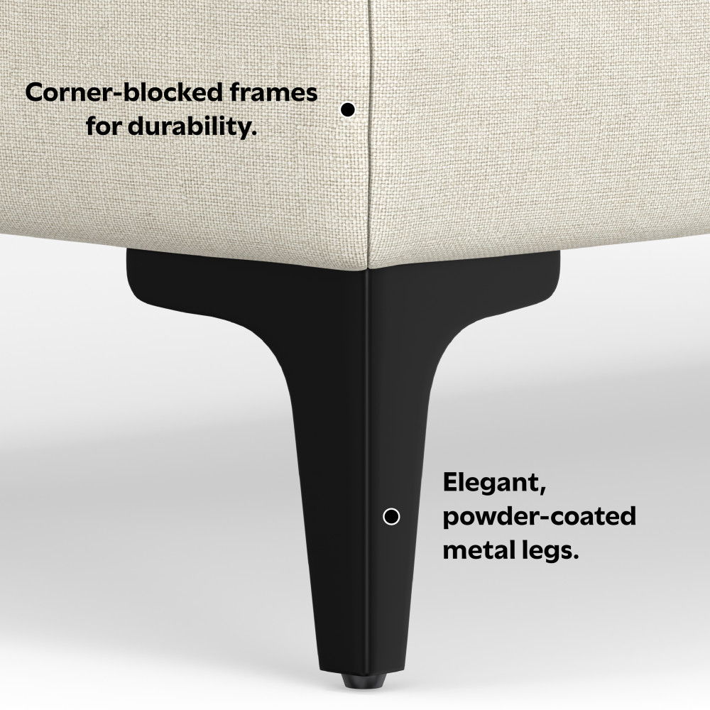 Ava - Versatile Mid Century Ottoman by Simpli-Home | Bel Furniture