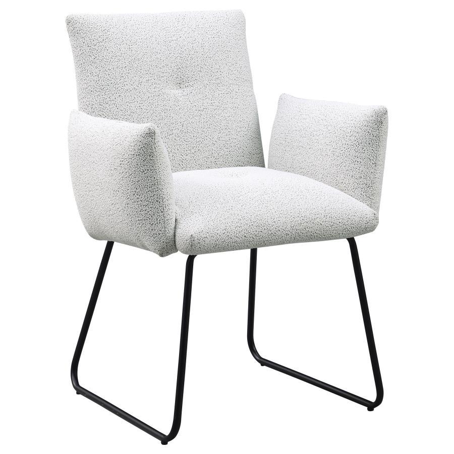 Ackland - Upholstered Dining Side Chair (Set of 2) - Light Gray by Coaster Fine Furniture | Bel Furniture