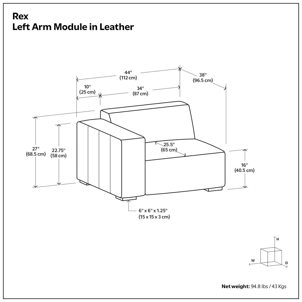 Rex - Sofa Module