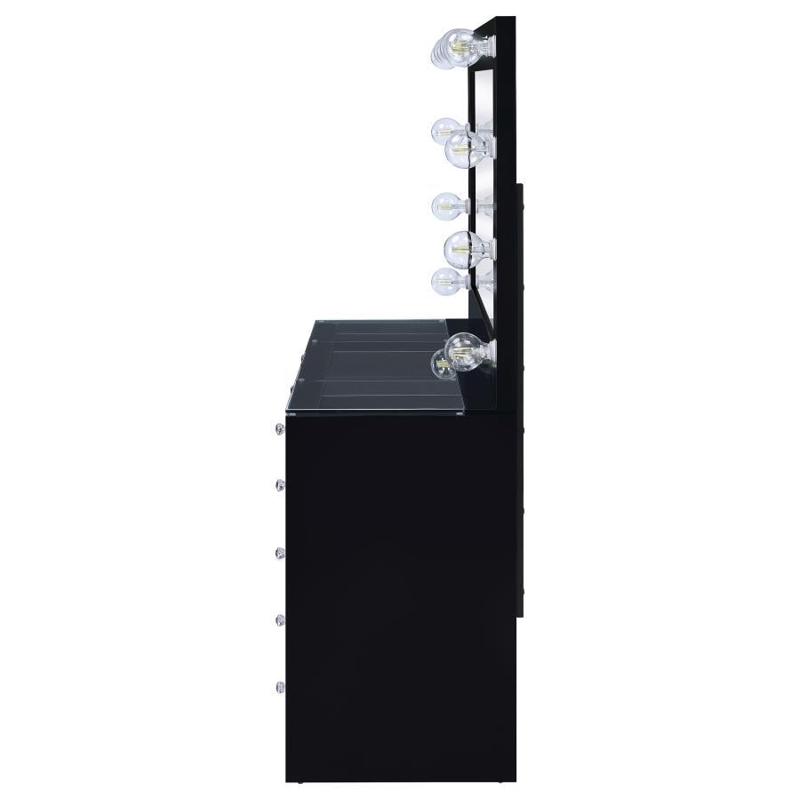Acena - 7-Drawer Vanity Set With Lighting by CoasterEssence | Bel Furniture