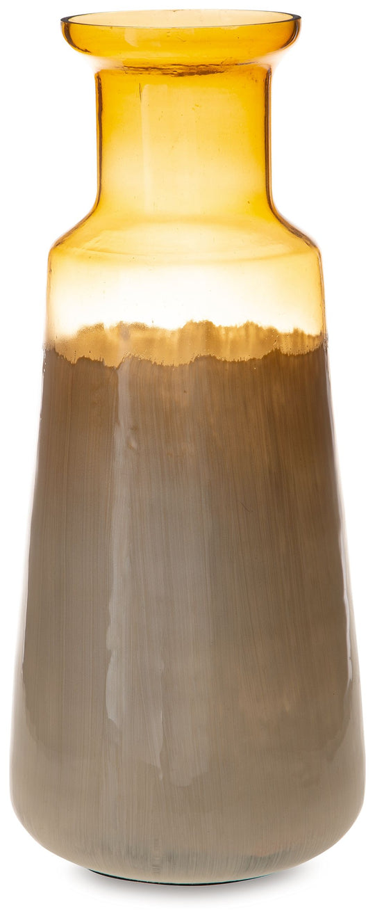 Wynburg - Vase Dark Brown 8"W x 8"D x 19.25"H by Signature Design by Ashley® | Bel Furniture