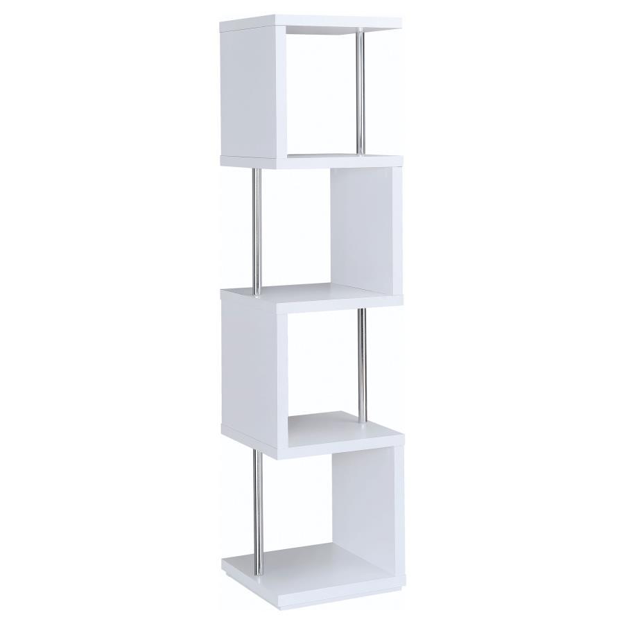 Baxter - 4-shelf Bookcase by CoasterEveryday | Bel Furniture