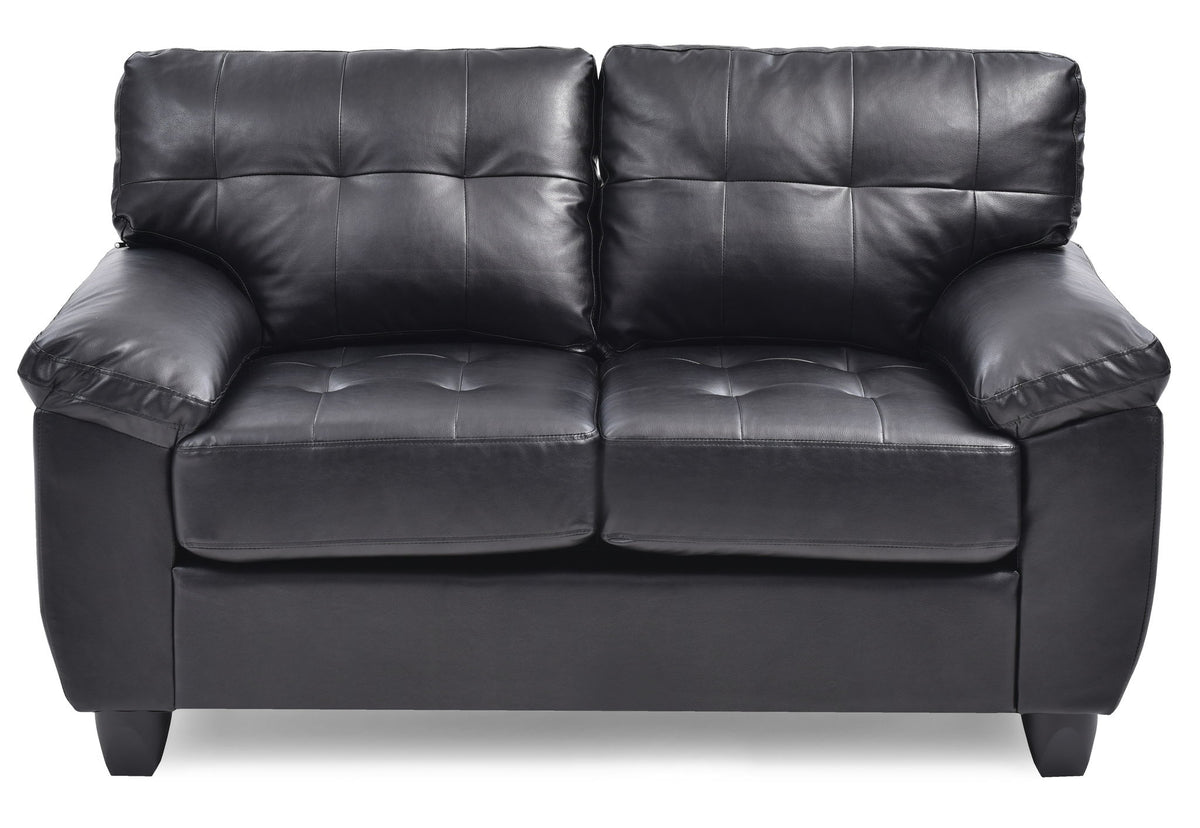 Stylish Loveseat With Padded Arms