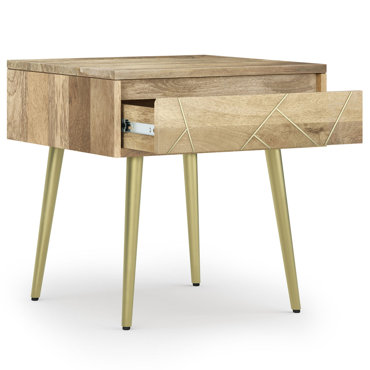 Jager - Side Table - Natural by Simpli-Home | Bel Furniture