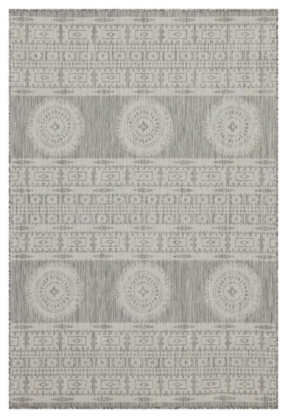 Sunshine - Indoor / Outdoor Area Polypropylene Rug Gray by Icona Home Decor | Bel Furniture