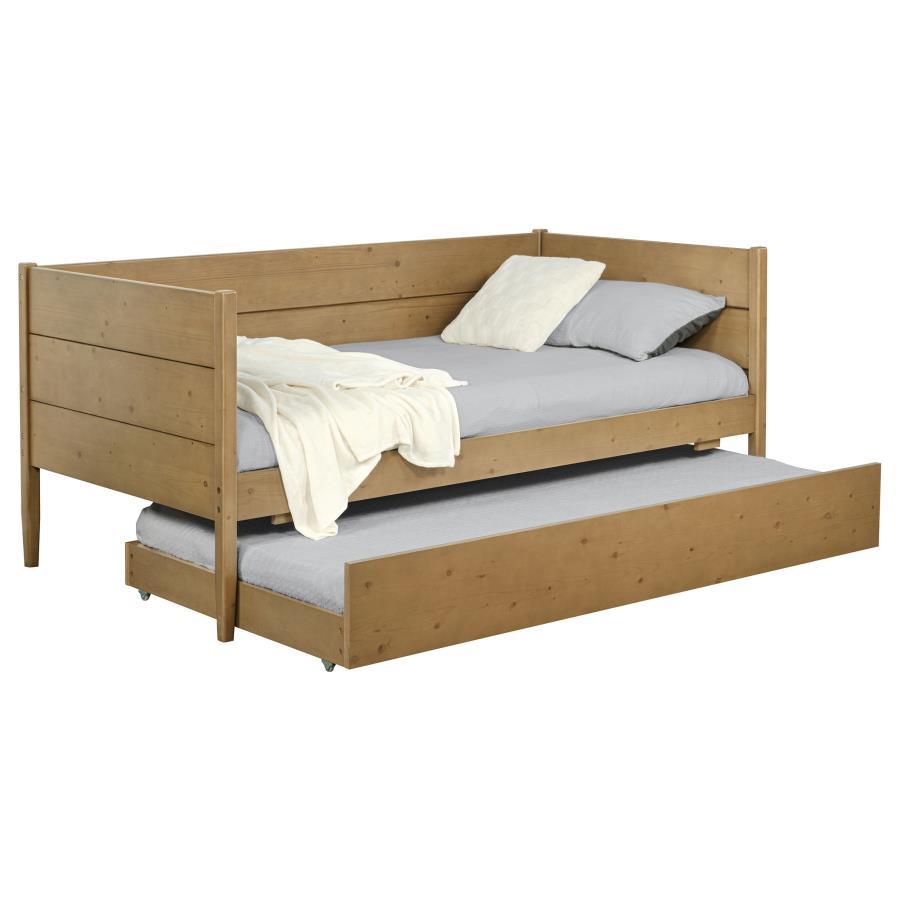 Calinda - Wood Twin Daybed With Trundle - Natural by Coaster Fine Furniture | Bel Furniture