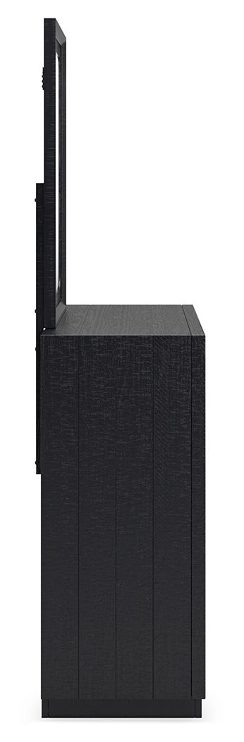 Londer - Black - Dresser And Mirror by Millennium® by Ashley | Bel Furniture