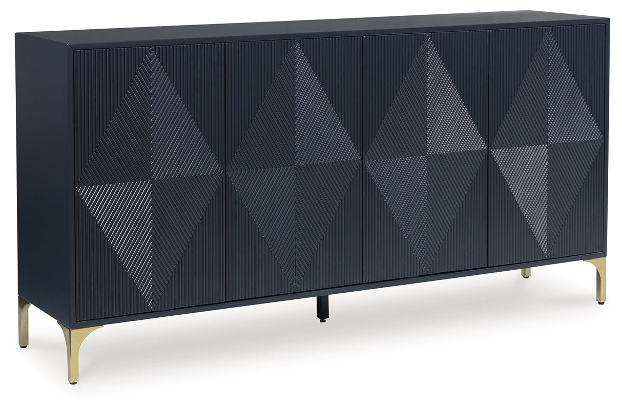 Loirwick - Dark Blue - Accent Cabinet by Signature Design by Ashley® | Bel Furniture