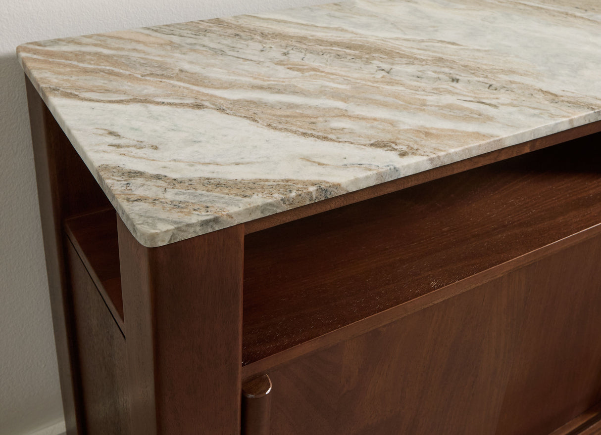 Tobinville - Dark Brown - Accent Cabinet by Signature Design by Ashley® | Bel Furniture