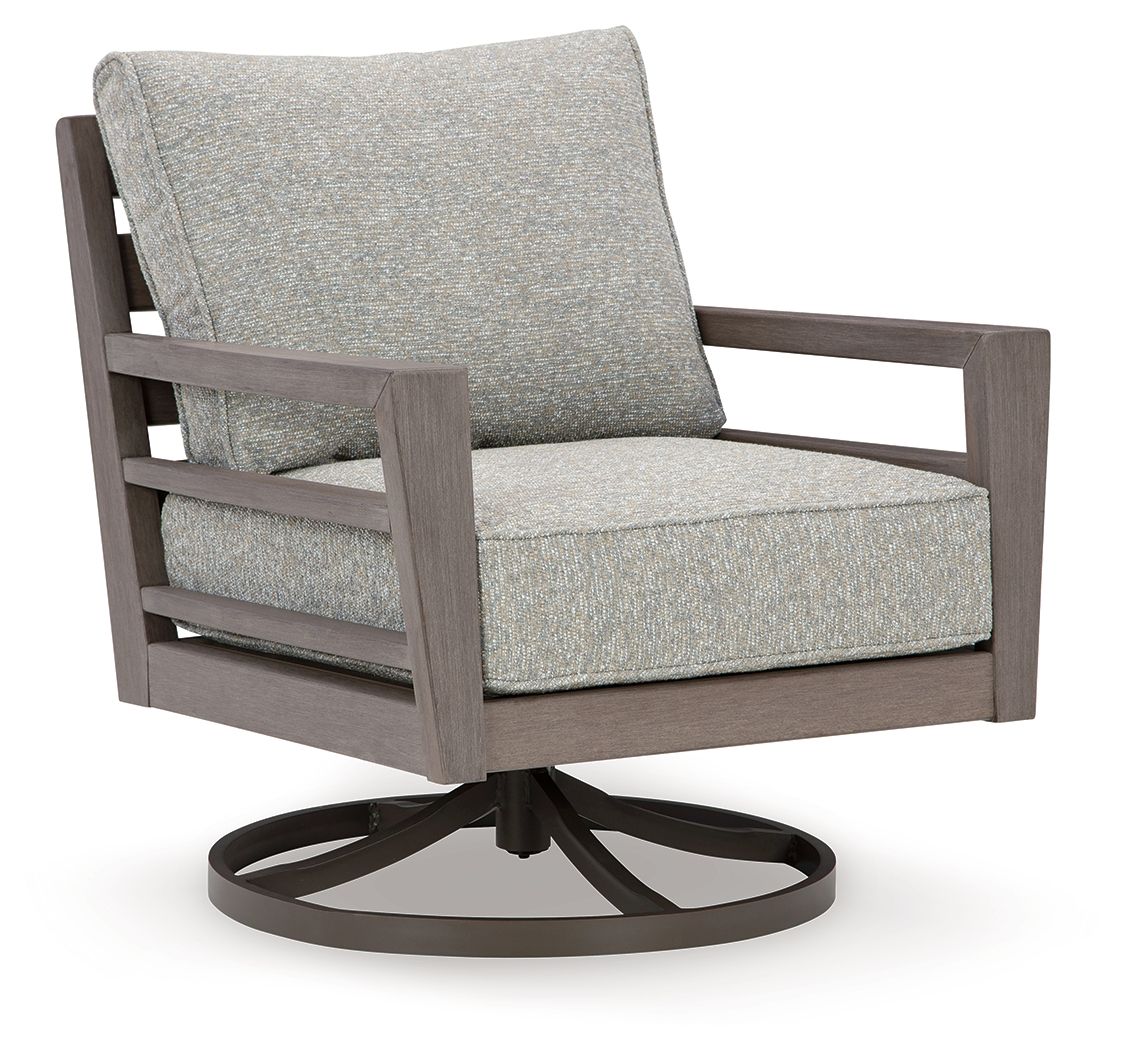 Hillside Barn - Gray / Brown - Swivel Lounge W/ Cushion by Signature Design by Ashley® | Bel Furniture