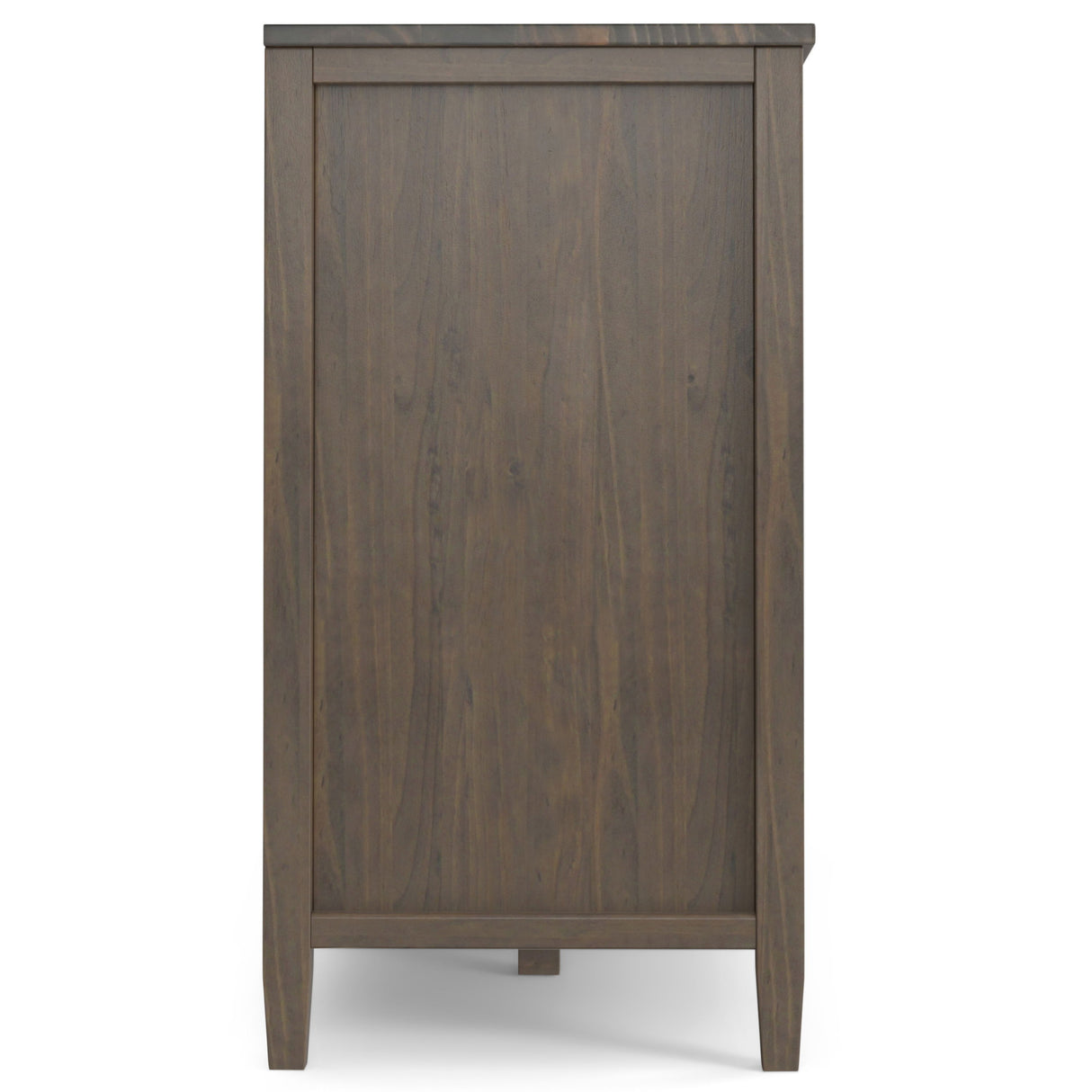 Ela - Wide Storage Cabinet - Smoky Brown by Simpli-Home | Bel Furniture