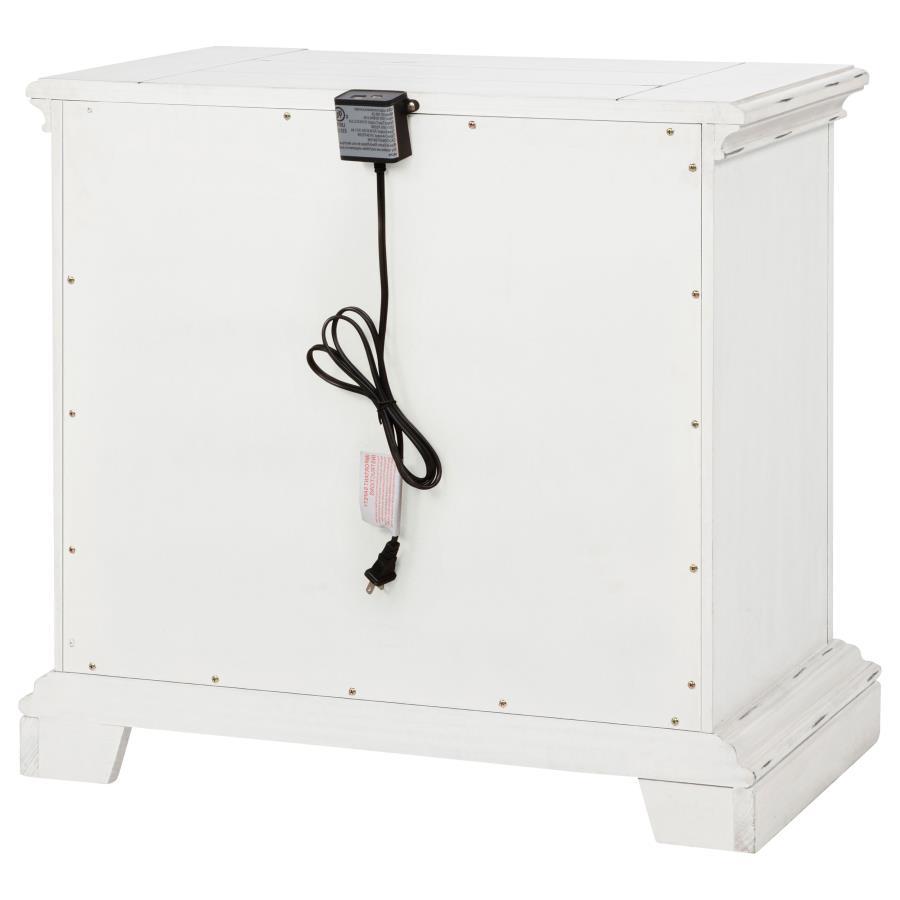 Mckinney - 2-Drawer Nightstand With Dual USB - Vintage White