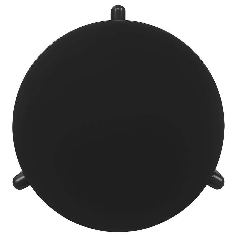 Cordova - Round Solid Wood End Table - Black by Coaster Fine Furniture | Bel Furniture