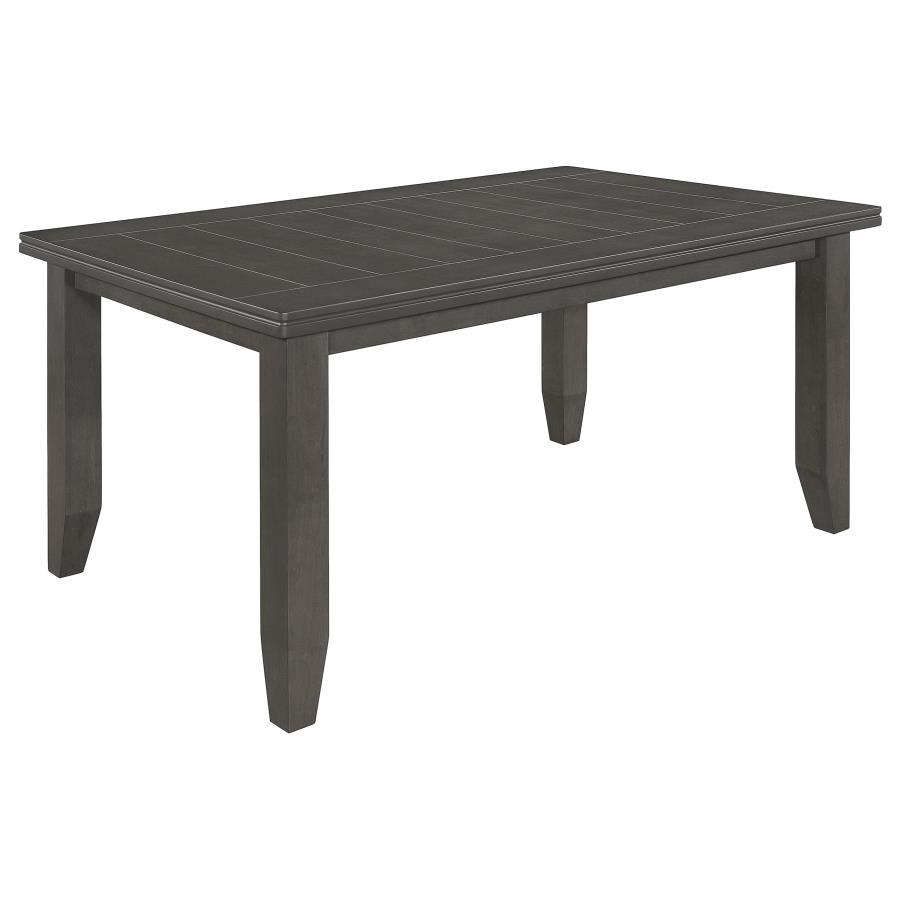 Dalila - Rectangular Dining Table Dark Gray by CoasterEveryday | Bel Furniture