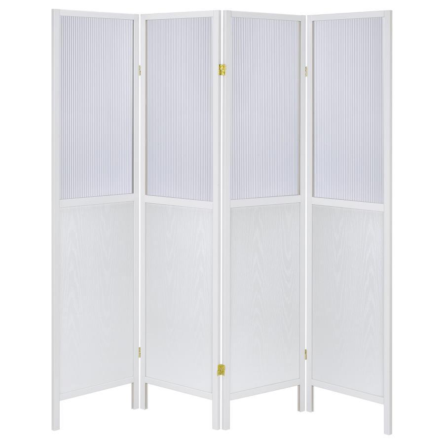 Mattison - 4-Panel Room Divider Folding Shoji Screen by Coaster Fine Furniture | Bel Furniture