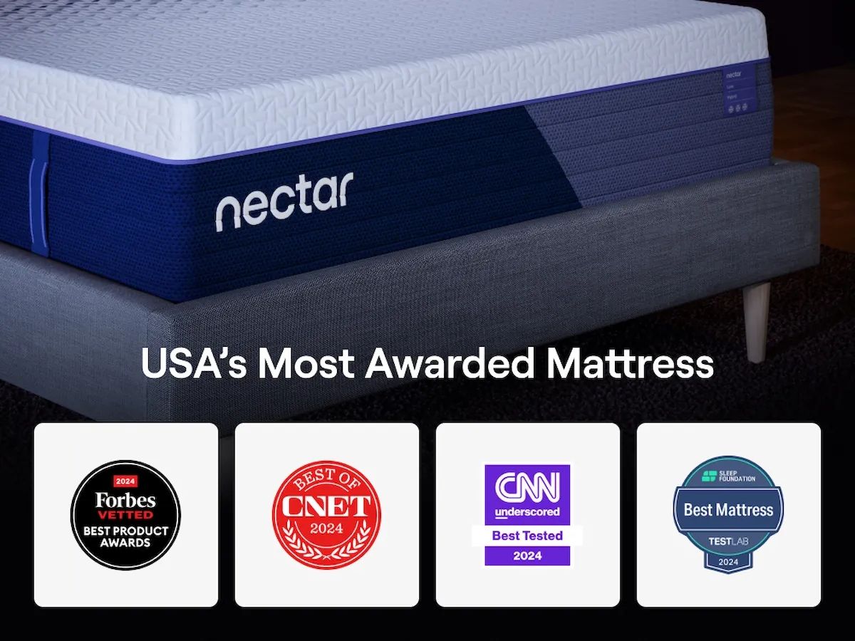 Nectar Luxe Hybrid - Twin Mattress - White