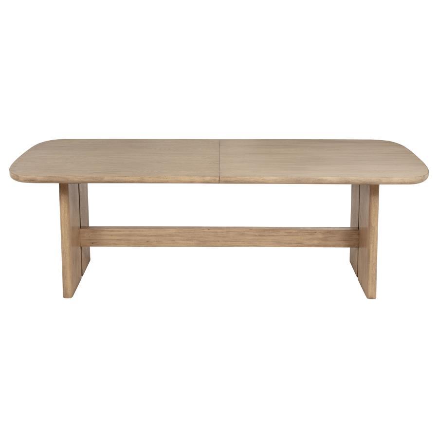 Kailani - Rectangular Wood Dining Table - Beige Oak by Coaster Fine Furniture | Bel Furniture