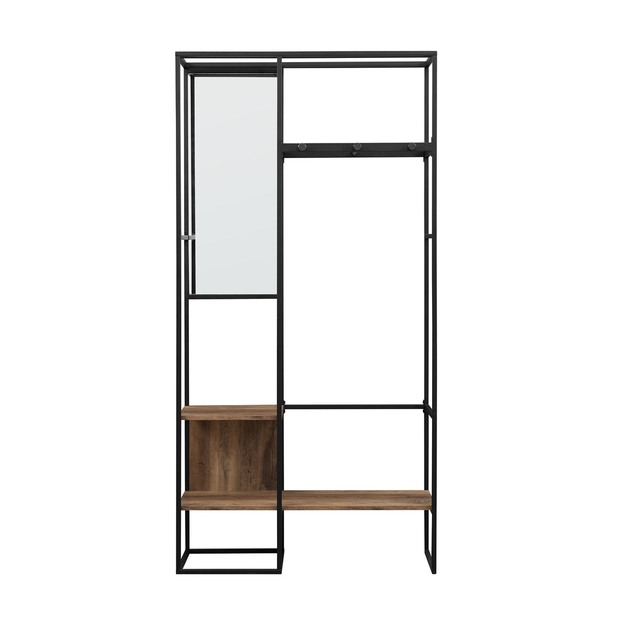 Modern Hall Tree With Hanging Storage by Walker Edison | Bel Furniture