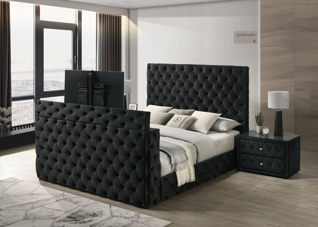 Josephine - Night Stand - Black by Crown Mark | Bel Furniture