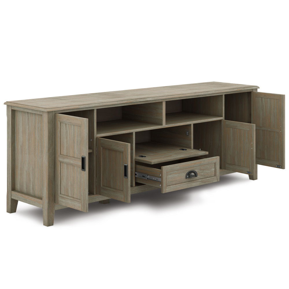 Burlington - TV Media Stand by Simpli-Home | Bel Furniture