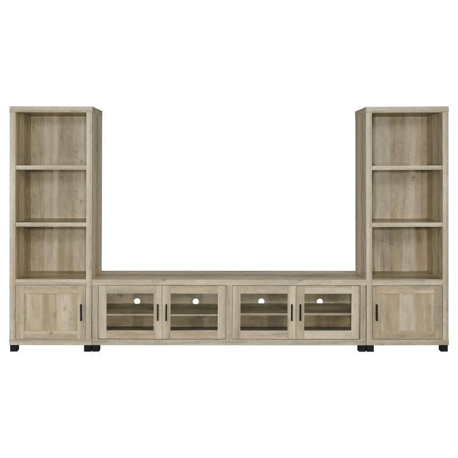 Sachin - 3-Shelf Engineered Wood Media Tower by Coaster Fine Furniture | Bel Furniture