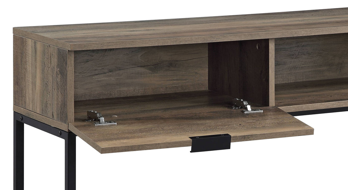 Galeno - Legs Writing Desk - Rustic Oak / Black by Urban Nest | Bel Furniture