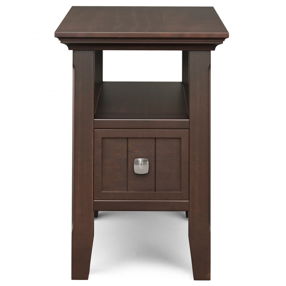 Acadian - Narrow Side Table With Drawer - Brown by Simpli-Home | Bel Furniture