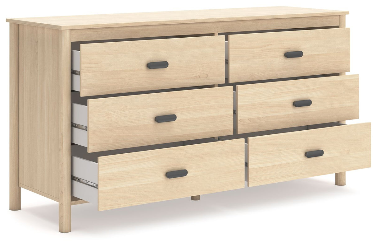 Cabinella - Tan - Six Drawer Dresser by Signature Design by Ashley® | Bel Furniture