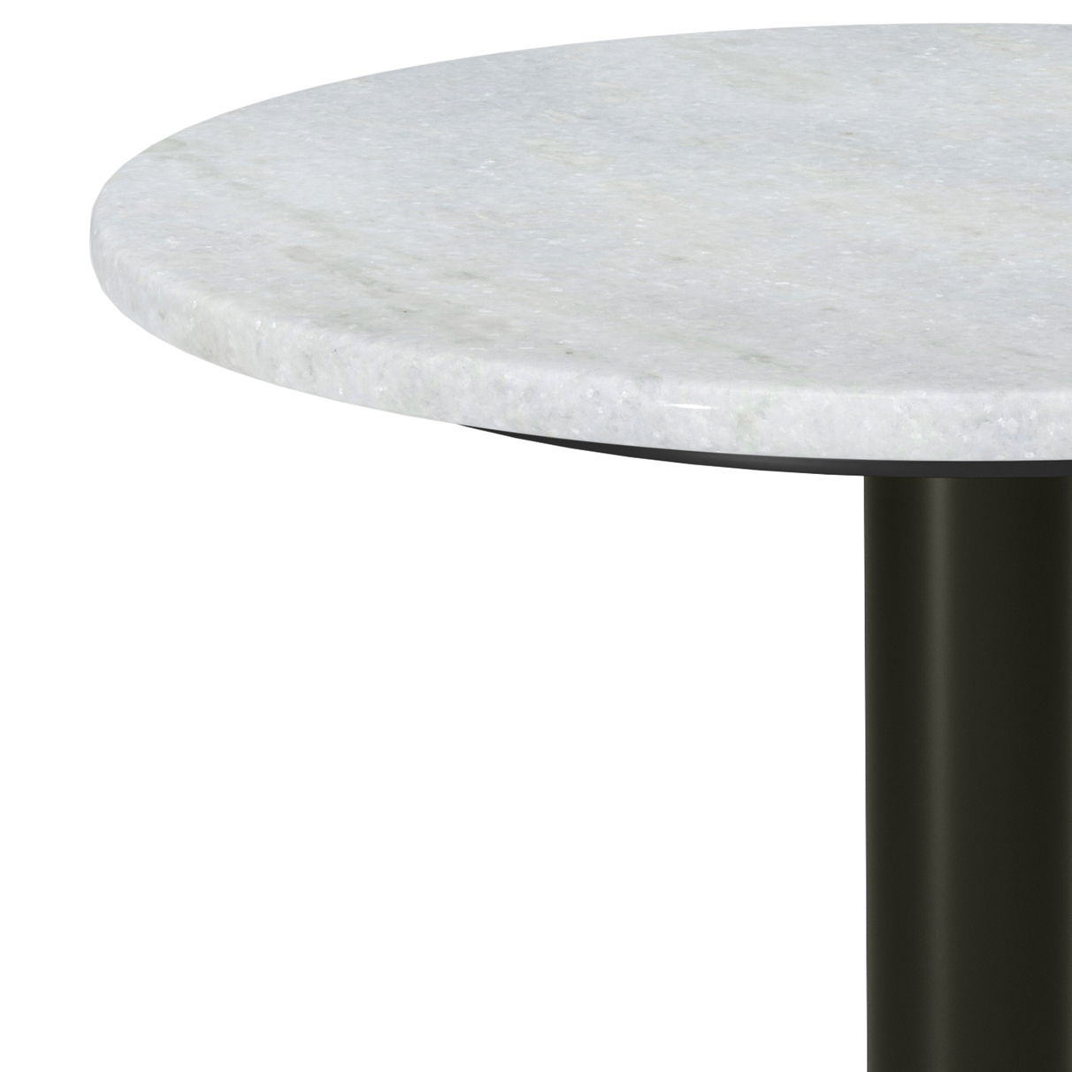 Evans - Marble Side Table - White by Simpli-Home | Bel Furniture