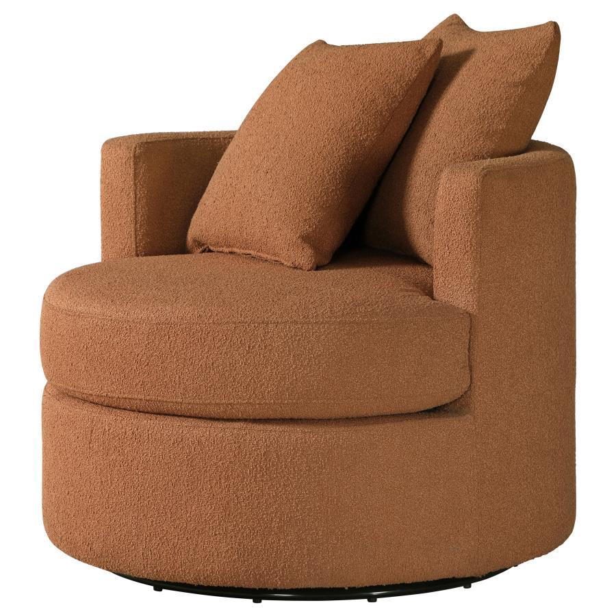 Debbie - Upholstered Swivel Accent Chair by CoasterEveryday | Bel Furniture