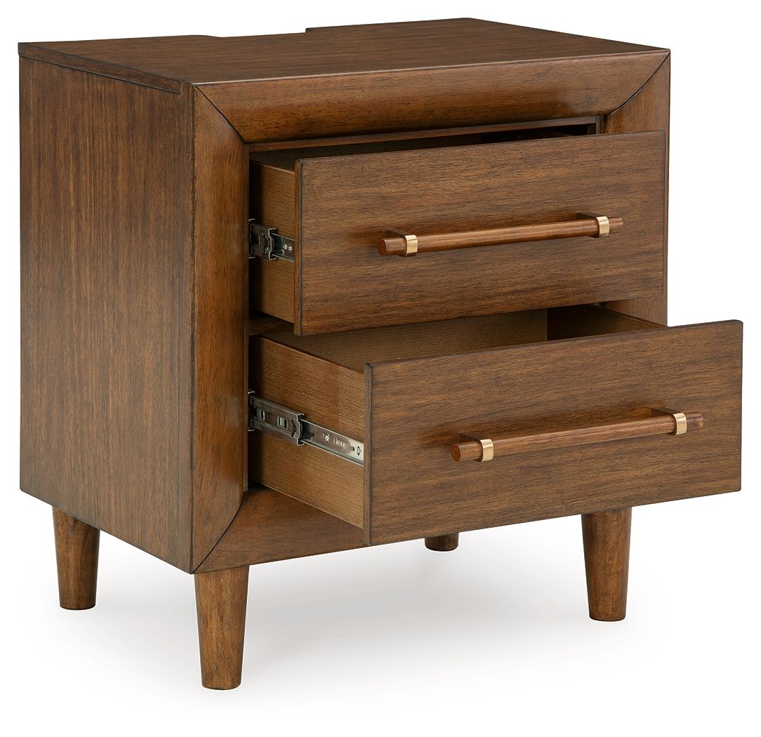 Lyncott - Brown - Two Drawer Night Stand by Signature Design by Ashley® | Bel Furniture