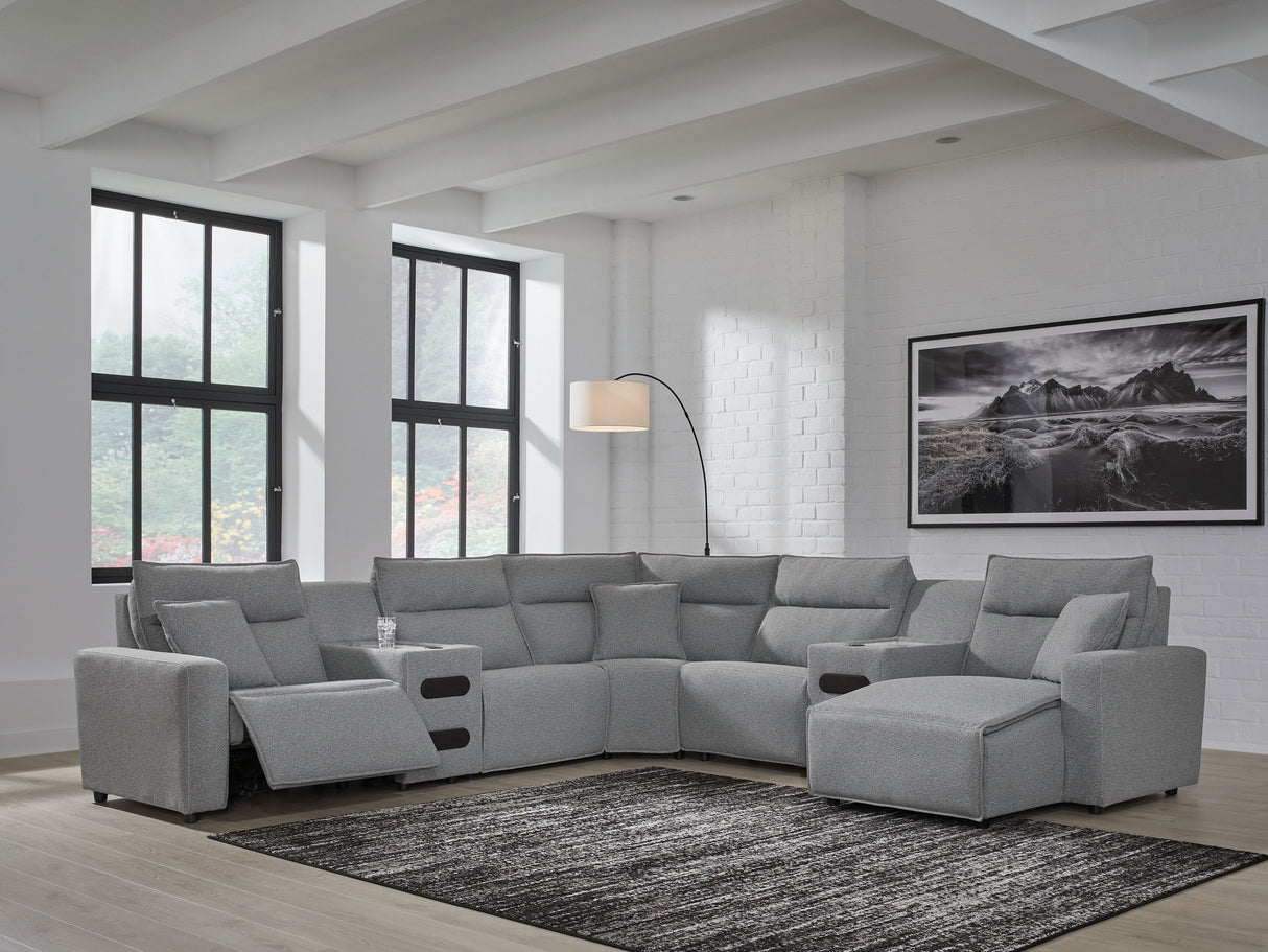 Modmax - Salt And Pepper - Reclining Sectional by Signature Design by Ashley® | Bel Furniture