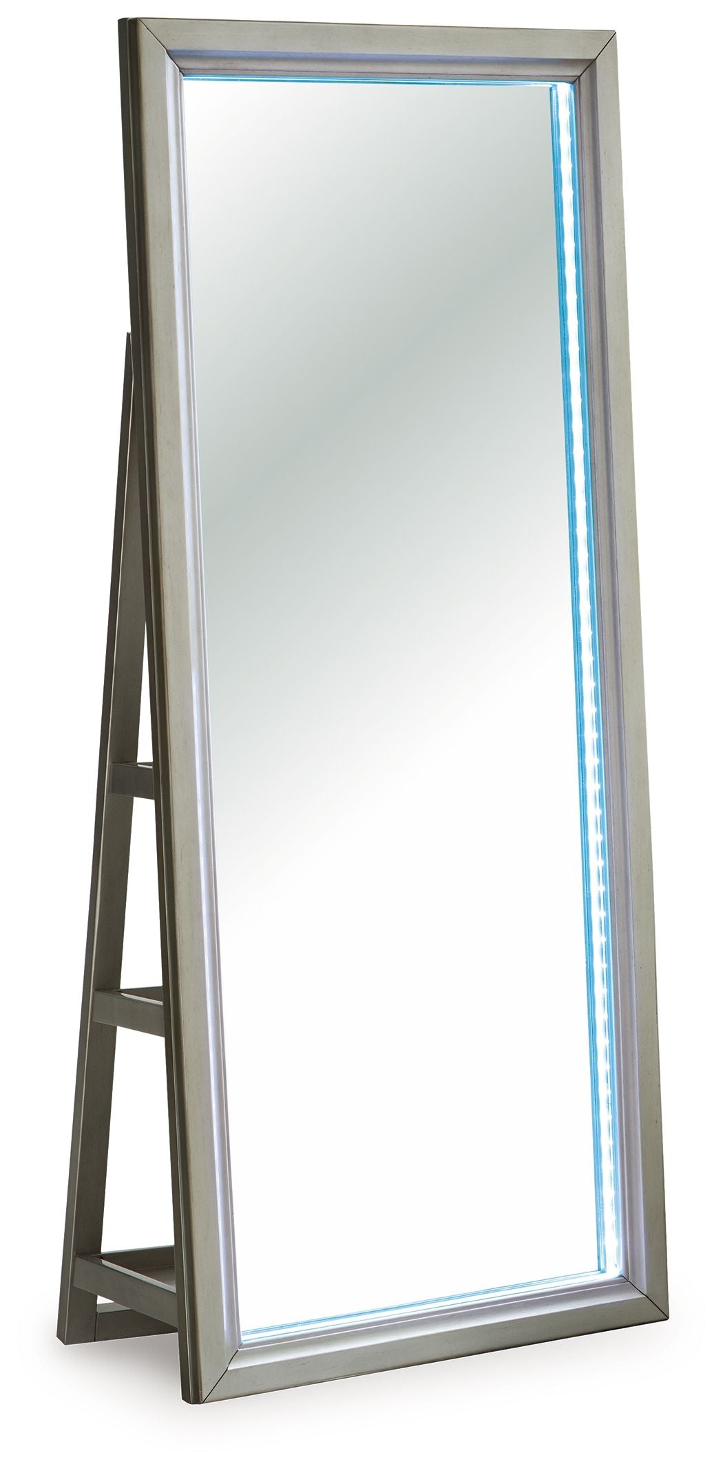 Evesen - Champagne - Floor Standing Mirror With Storage by Signature Design by Ashley® | Bel Furniture