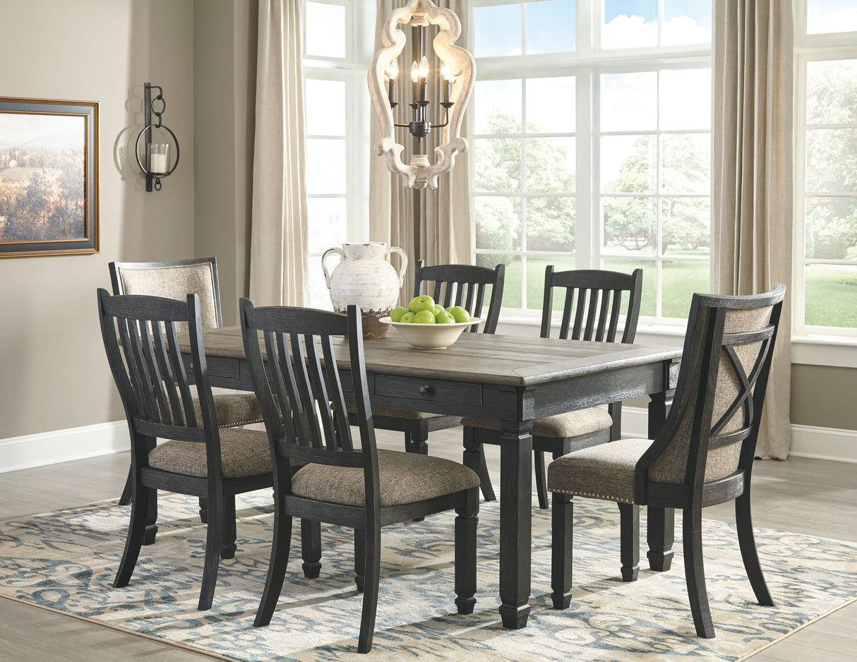 Tyler Creek - Black / Grayish Brown - Dining UPH Side Chair (Set of 2) - Slatback by Signature Design by Ashley® | Bel Furniture