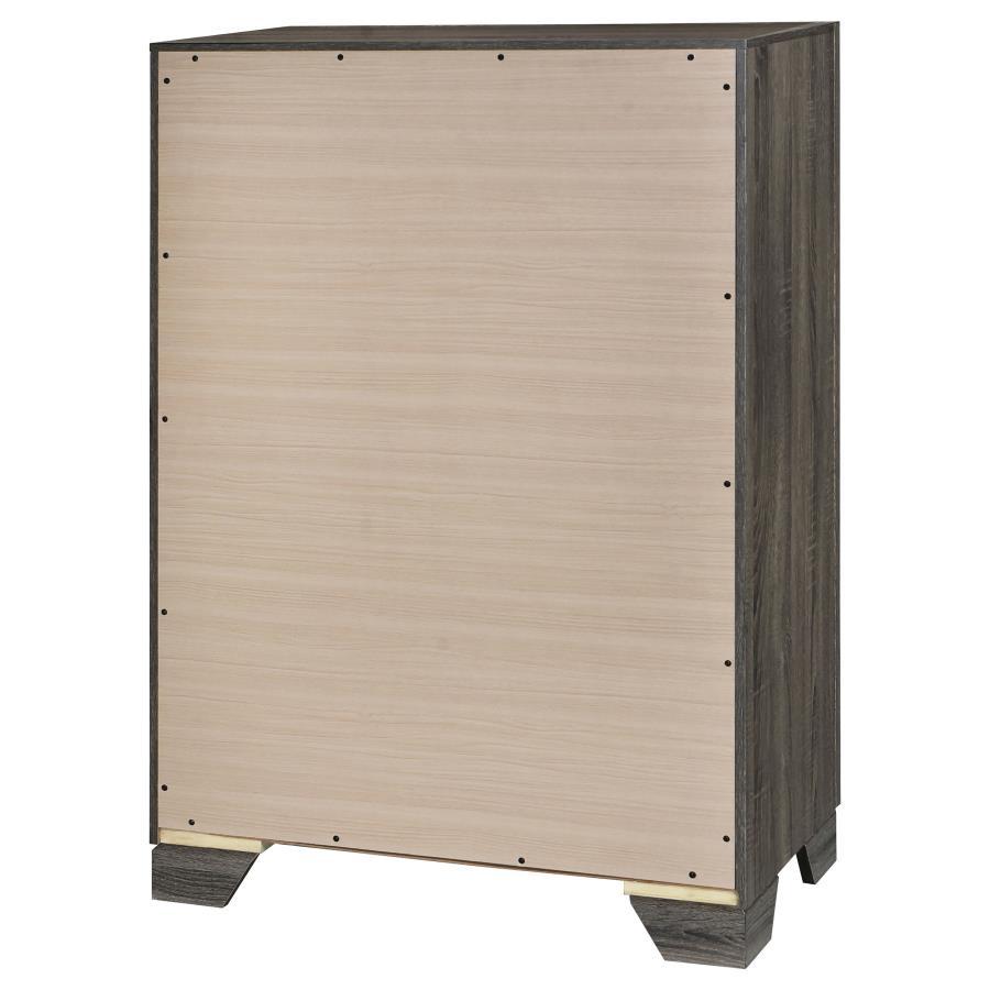 Wright - 4-Drawer Chest Of Drawers - Brown Oak by Coaster Fine Furniture | Bel Furniture