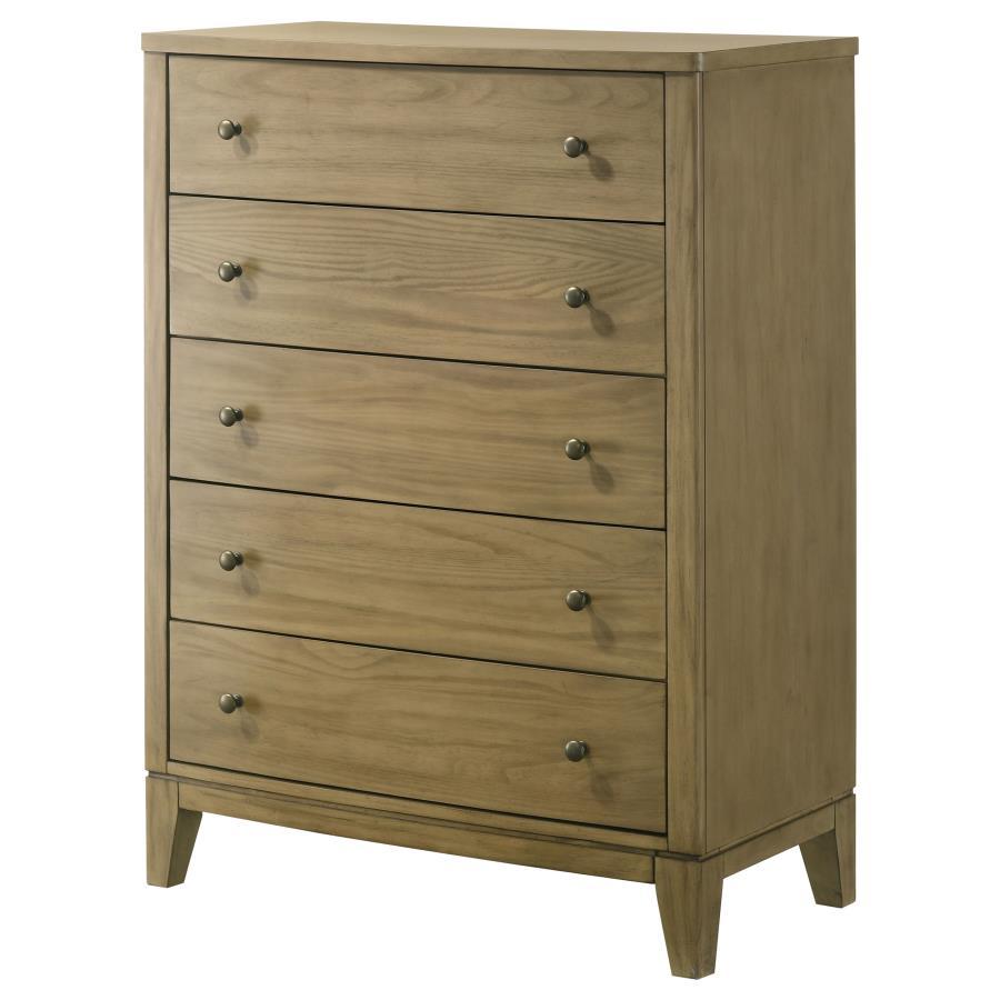 Granada - 5-Drawer Bedroom Chest Of Drawers - Natural Pine by Coaster Fine Furniture | Bel Furniture